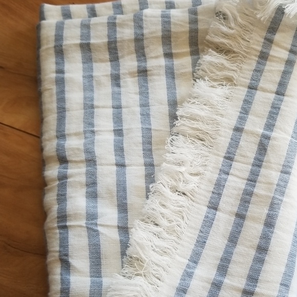 J. Crew Accessories - J. CREW SCARF OFF WHITE/LT BLUE: NWT